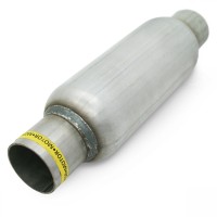 Пламегаситель стронгер «FOR» круглый, жаброобразный диффузор, длина 400 мм, труба Ø76 мм (алюминизированная сталь)
