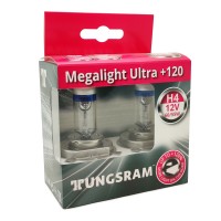Лампы галогенные «General Electric / Tungsram» H4 Megalight Ultra +120% (12V-60/55W)