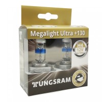 Лампы галогенные «General Electric / Tungsram» H4 Megalight Ultra +130% (12V-60/55W)
