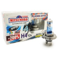 Лампы галогенные «Mitsumoro» H4 +200 Plasma Effect (12V-60/55W, P43t-38)