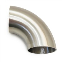 Отвод полированный Ø50.8, угол 90° (толщина стенки 1.5 мм, нержавеющая сталь AISI 304)